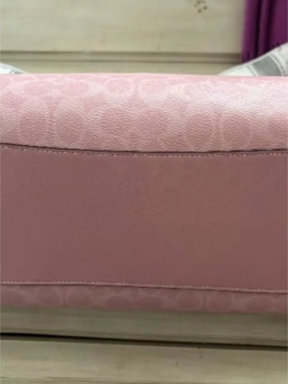 🍇NWT Coach Large Rowan CA077 Powder Pink.🍇 - Picture 6 of 9